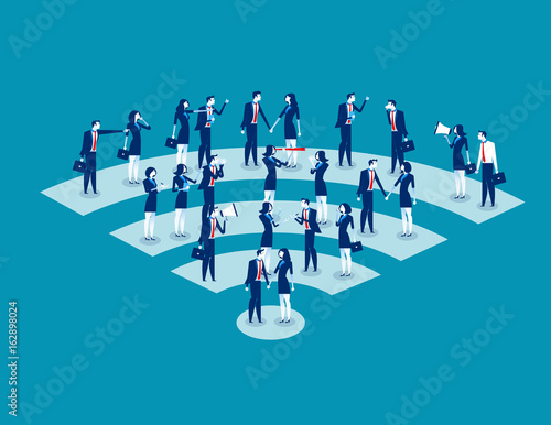 Communication. Business people communication. Concept business vector illustration. photo