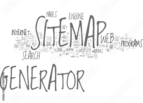 BENEFITS OF A SEO SITEMAP GENERATOR TEXT WORD CLOUD CONCEPT