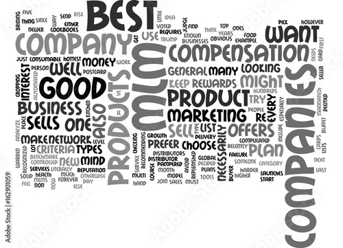BEST MLM COMPANIES HOW TO FIND THEM TEXT WORD CLOUD CONCEPT