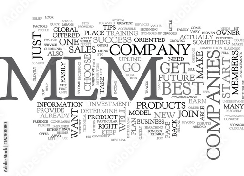 BEST MLM COMPANIES TIPS FOR YOUR SUCCESS TEXT WORD CLOUD CONCEPT
