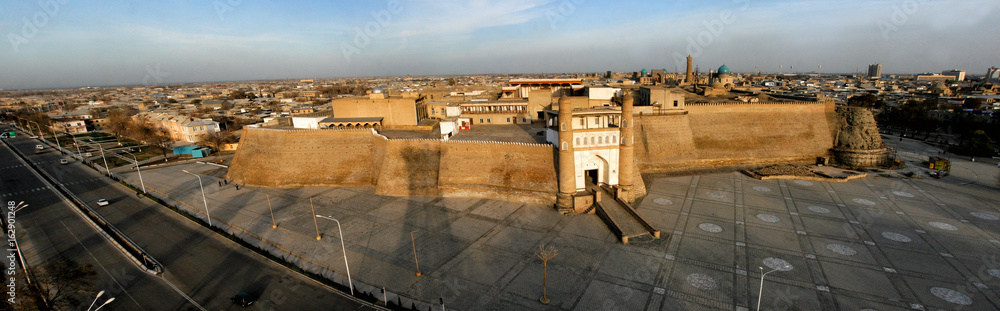 Large ark of Bukhara, massive fortress located in the city of Bukhara in Uzbekistan.