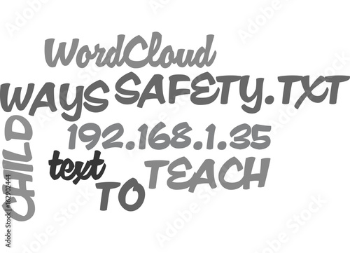WAYS TO TEACH CHILD SAFETY TEXT WORD CLOUD CONCEPT