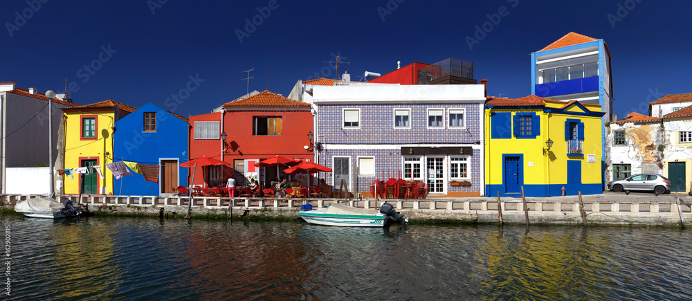 'Splash of colours': Riverside cafe in Aveiro