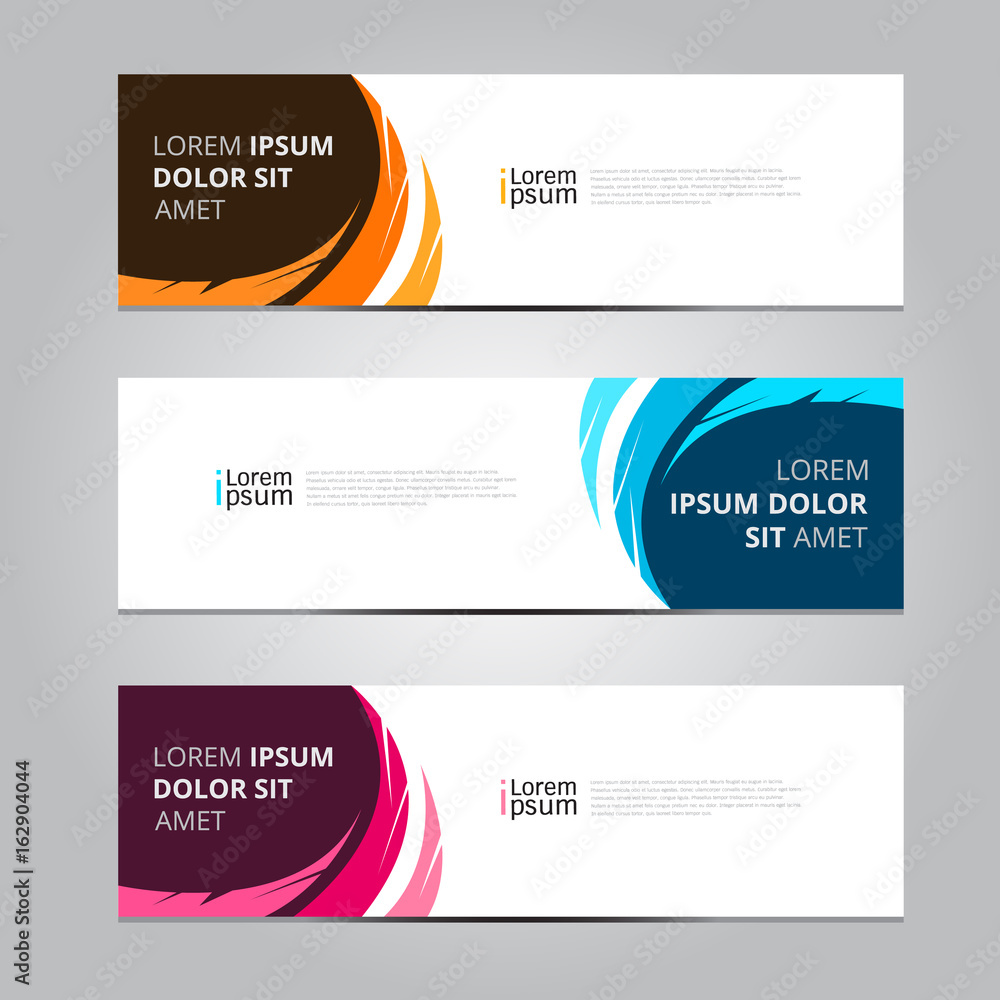 Fototapeta premium Vector abstract design banner template.