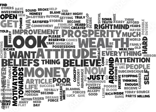 WHAT ARE YOUR BELIEFS ABOUT MONEY AND WEALTH TEXT WORD CLOUD CONCEPT