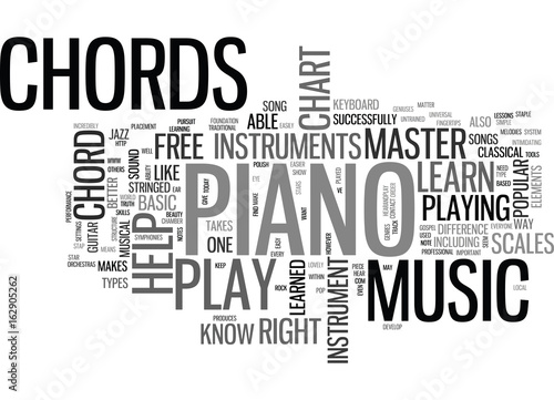WHAT CAN A FREE PIANO CHORD CHART DO FOR YOU TEXT WORD CLOUD CONCEPT