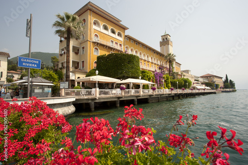 Gardone riviera on Garda lake in Italy.