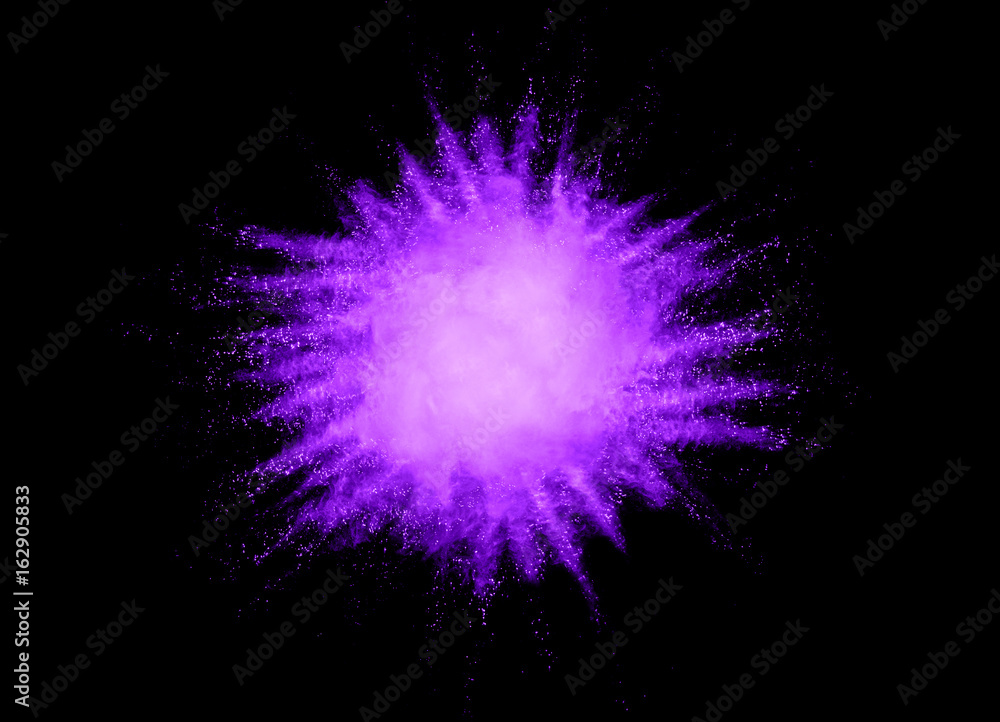 abstract powder splatted on black background,Freeze motion of color powder exploding abstract powder splatted on black background,Freeze motion of color powder exploding