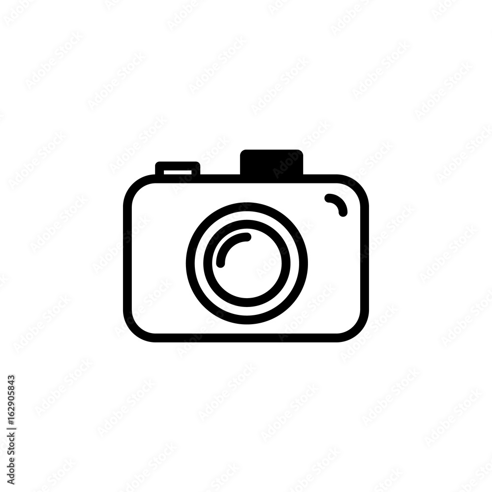 photo machine. manual using modern photo. white and black icon photo machine. manual using modern photo. white and black icon