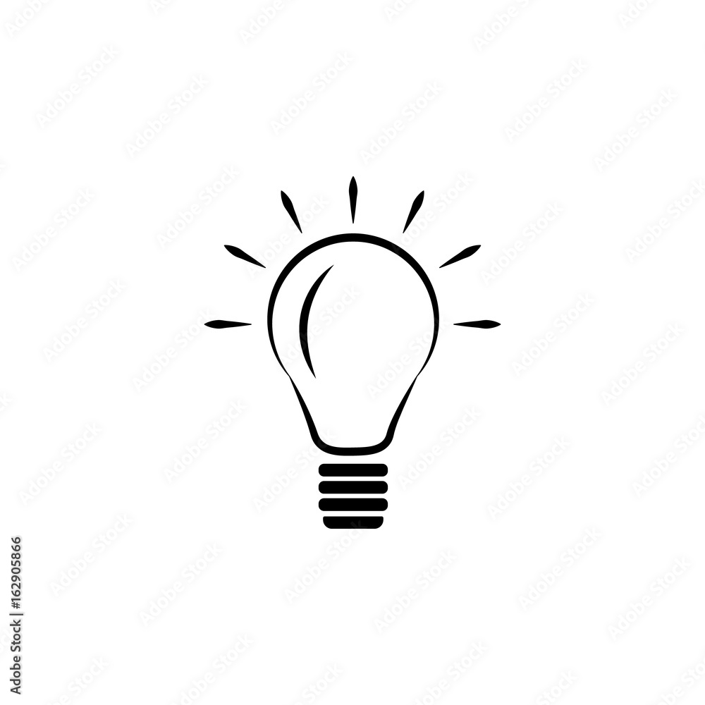 Lamp idea line icon Lamp idea line icon