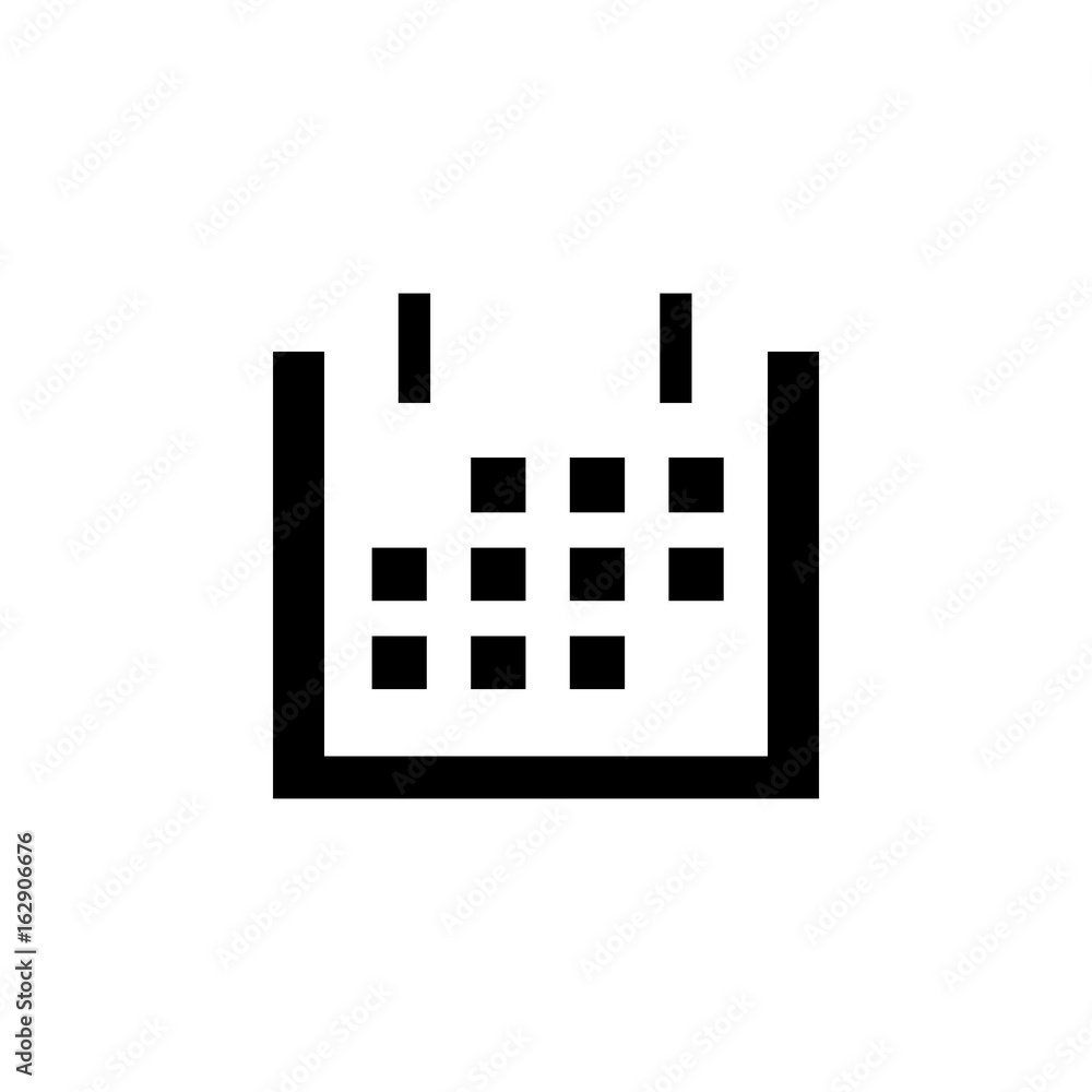 Calendar Isolated Flat Web Mobile Icon / Vector / Sign / Symbol / Button / Element / Silhouette Calendar Isolated Flat Web Mobile Icon / Vector / Sign / Symbol / Button / Element / Silhouette