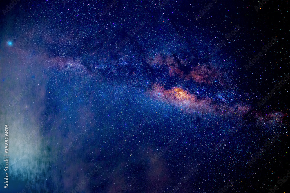 Milky Way stars at night