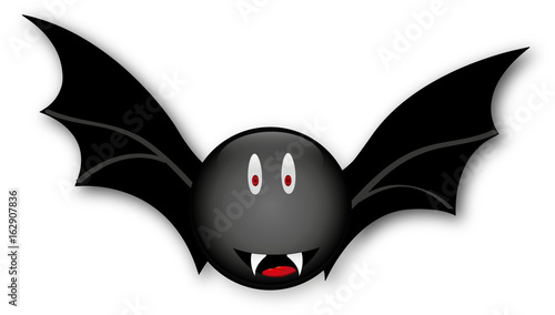 Smiley Vampir Halloween - Vektor