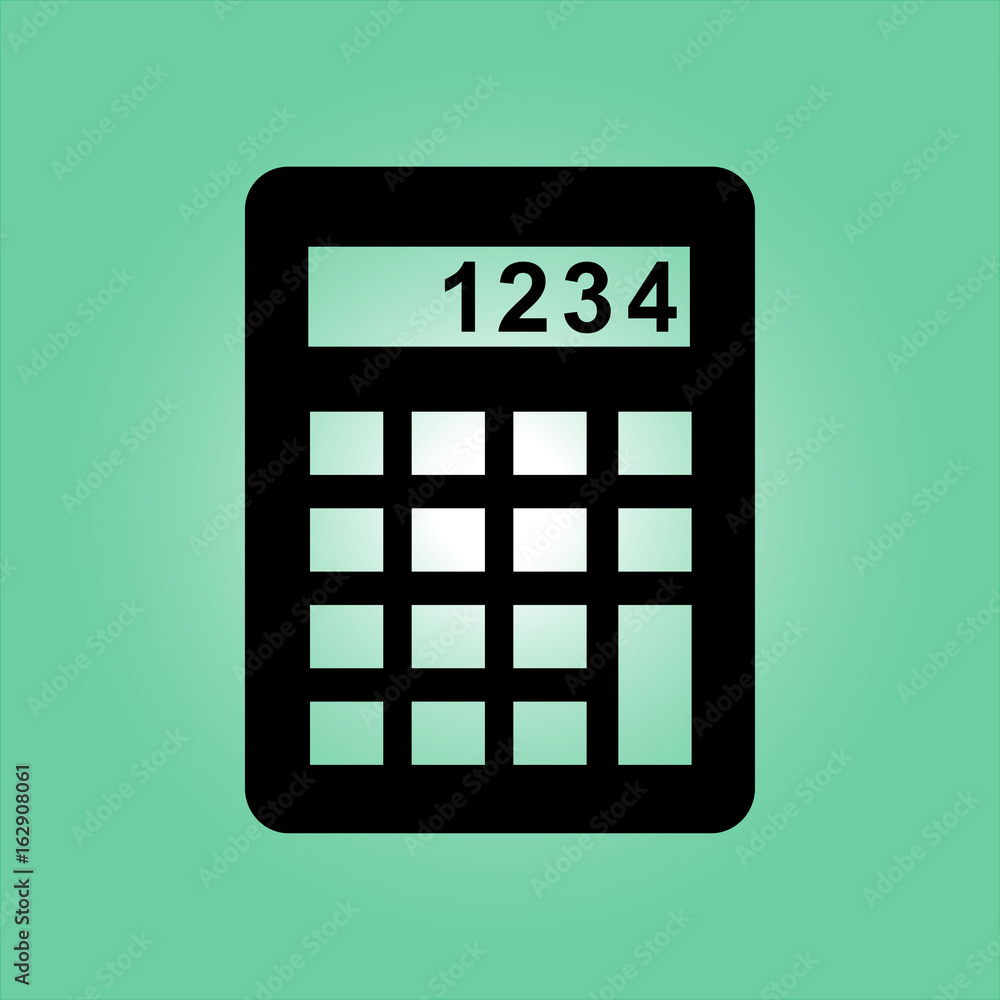 Calculator icon. Calculate the cost price. Flat design style. Calculator icon. Calculate the cost price. Flat design style.