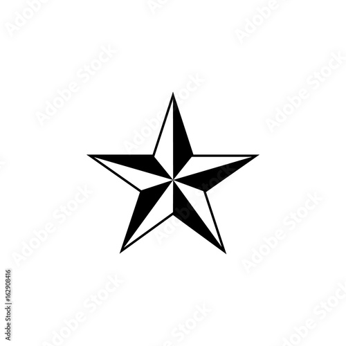 5 star icon vector illustration eps10. Isolated badge for website or app - stock infographics