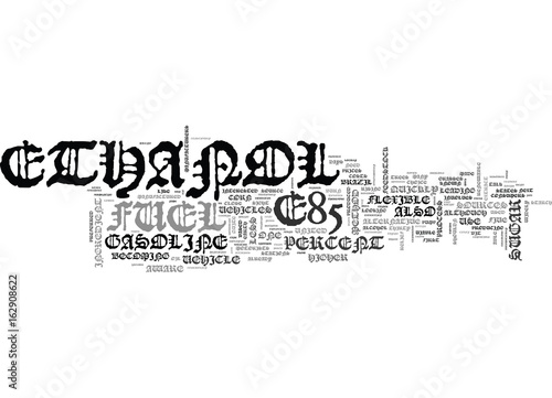 WHAT IS E ETHANOL AND HOW IS IT MADE TEXT WORD CLOUD CONCEPT