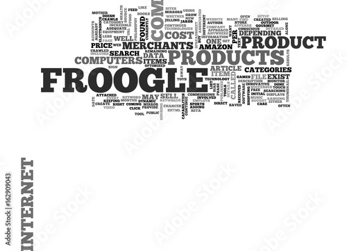 WHAT IS FROOGLE TEXT WORD CLOUD CONCEPT