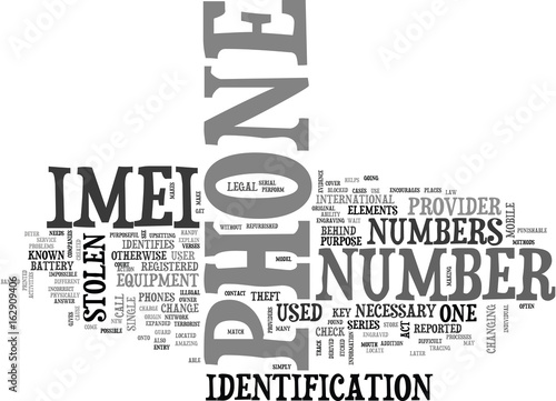 WHAT IS IMEI TEXT WORD CLOUD CONCEPT