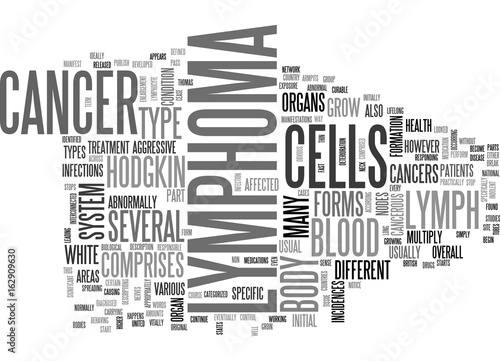 WHAT IS LYMPHOMA TEXT WORD CLOUD CONCEPT