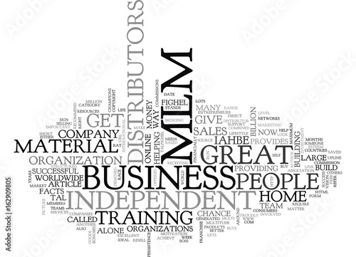 WHAT IS MLM TEXT WORD CLOUD CONCEPT