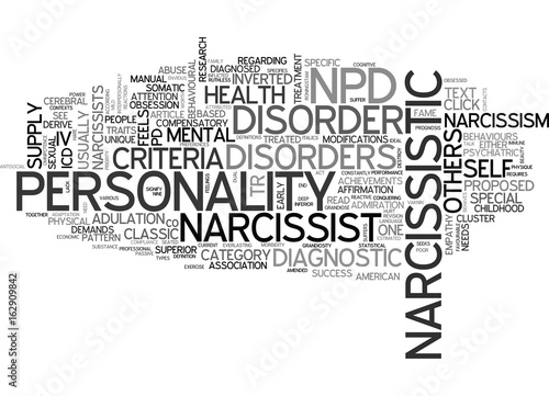 WHAT IS NARCISSISM TEXT WORD CLOUD CONCEPT