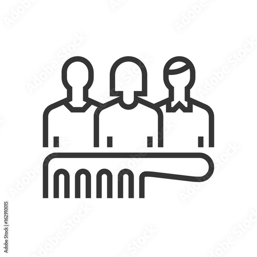 Hairdresser team icon