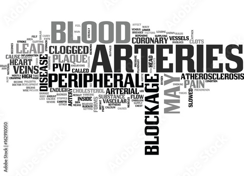 WHAT IS PERIPHERAL VASCULAR DISEASE TEXT WORD CLOUD CONCEPT