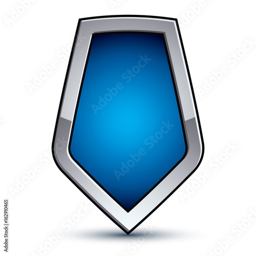 Heraldic vector blue emblem...