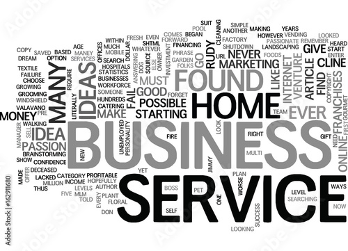 WHAT ME START A HOME BUSINESS TEXT WORD CLOUD CONCEPT