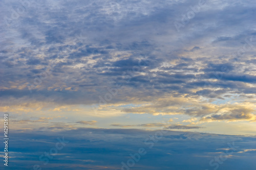 Cloudy day the blue sky at morning look abstract background