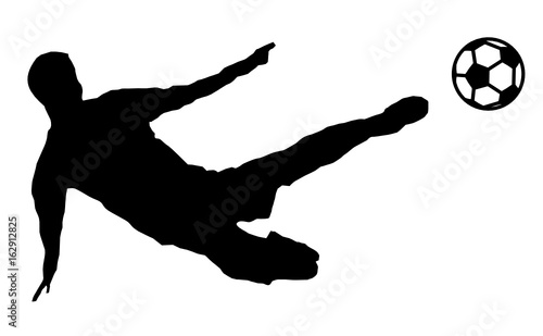 Fußballer mit Ball