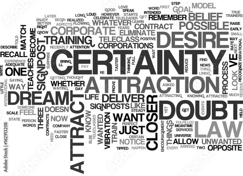 WHAT S THE OPPOSITE OF DOUBT TEXT WORD CLOUD CONCEPT