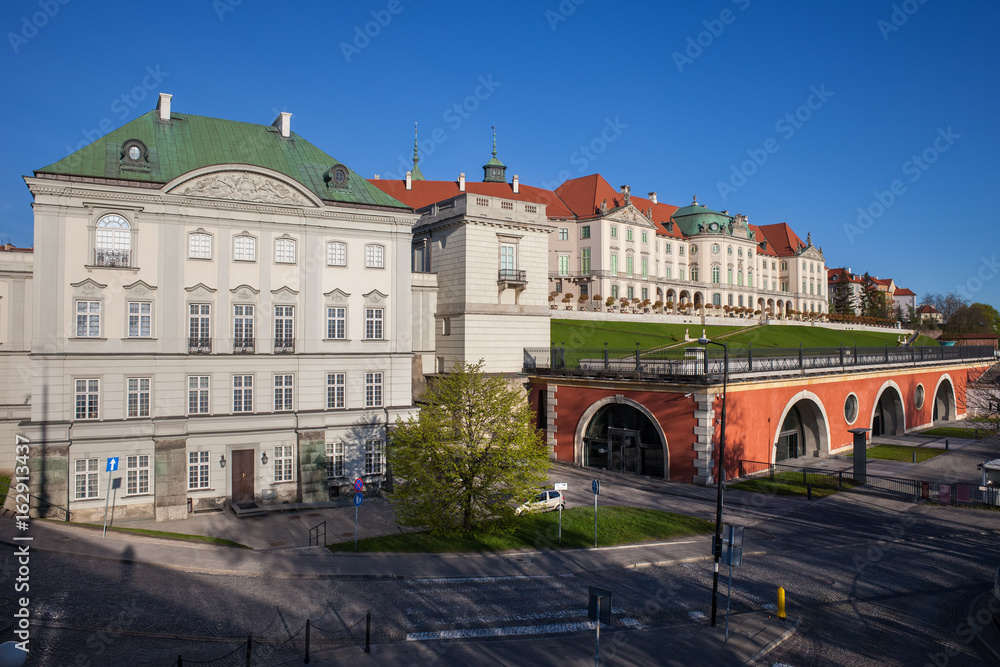 Copper-Roof Palace and Royal Castle in Warsaw, Poland