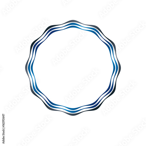 Luxury round frame with emp...