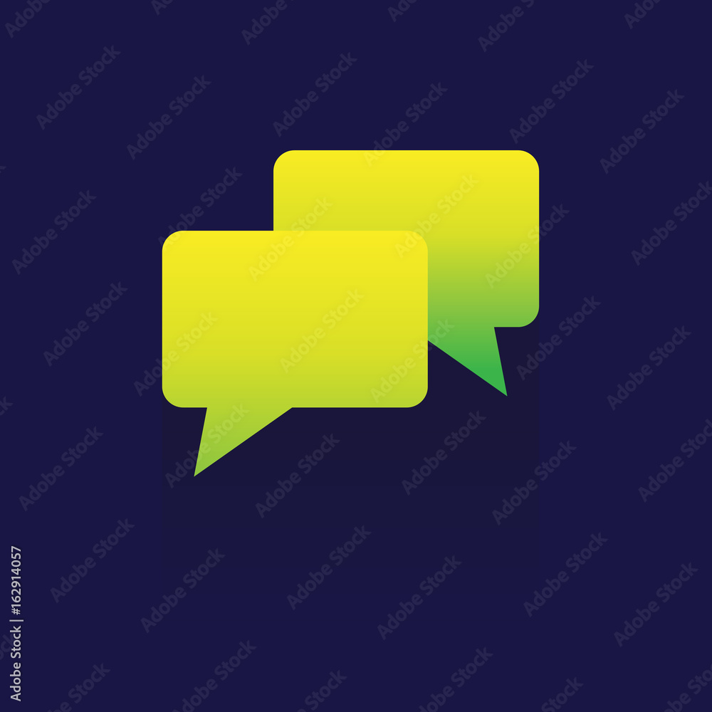 Speech bubble vector icon. Website icon. Vector Tool. button. symbol. object. on blue background Speech bubble vector icon. Website icon. Vector Tool. button. symbol. object. on blue background