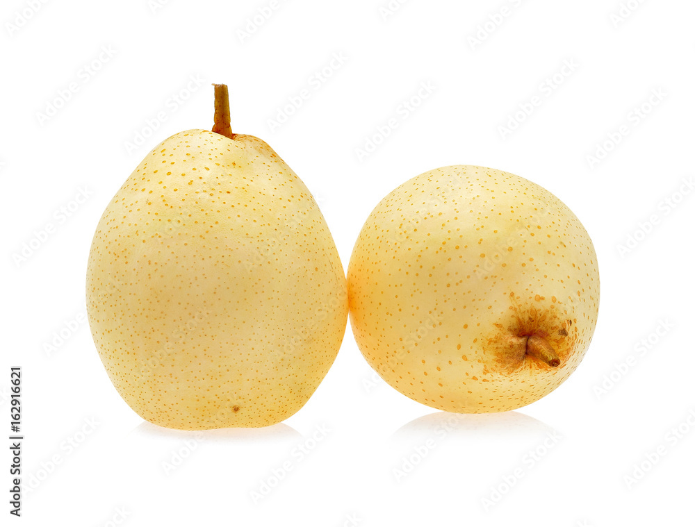 Fototapeta premium Chinese pear on white background