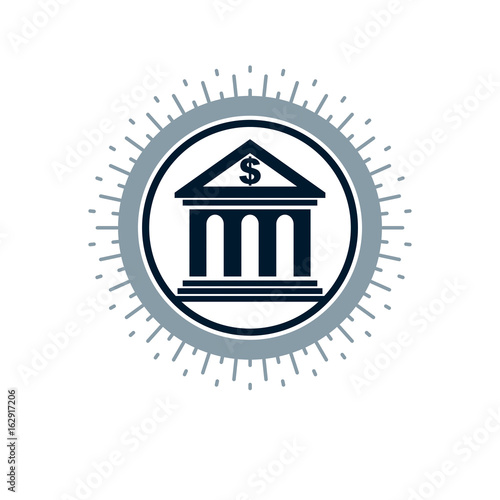 Banking conceptual logo, un...