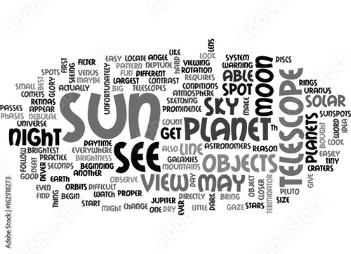 WHAT YOUR TELESCOPE CAN DO TEXT WORD CLOUD CONCEPT