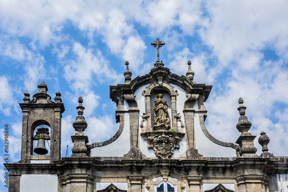 Fototapeta premium Convent of Saint Anthony of Capuchin (Santo Antonio dos Capuchos Conventin, now the museum) dates to the beginning of the 17th century. Guimaraes, Portugal.