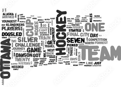 WHEN HOCKEY PLAYERS WERE TOUGH TEXT WORD CLOUD CONCEPT
