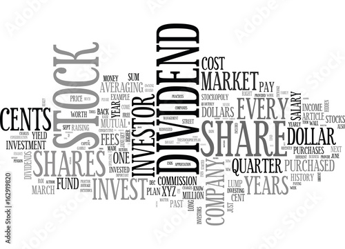 WHEN TO INVEST IN THE STOCK MARKET TEXT WORD CLOUD CONCEPT