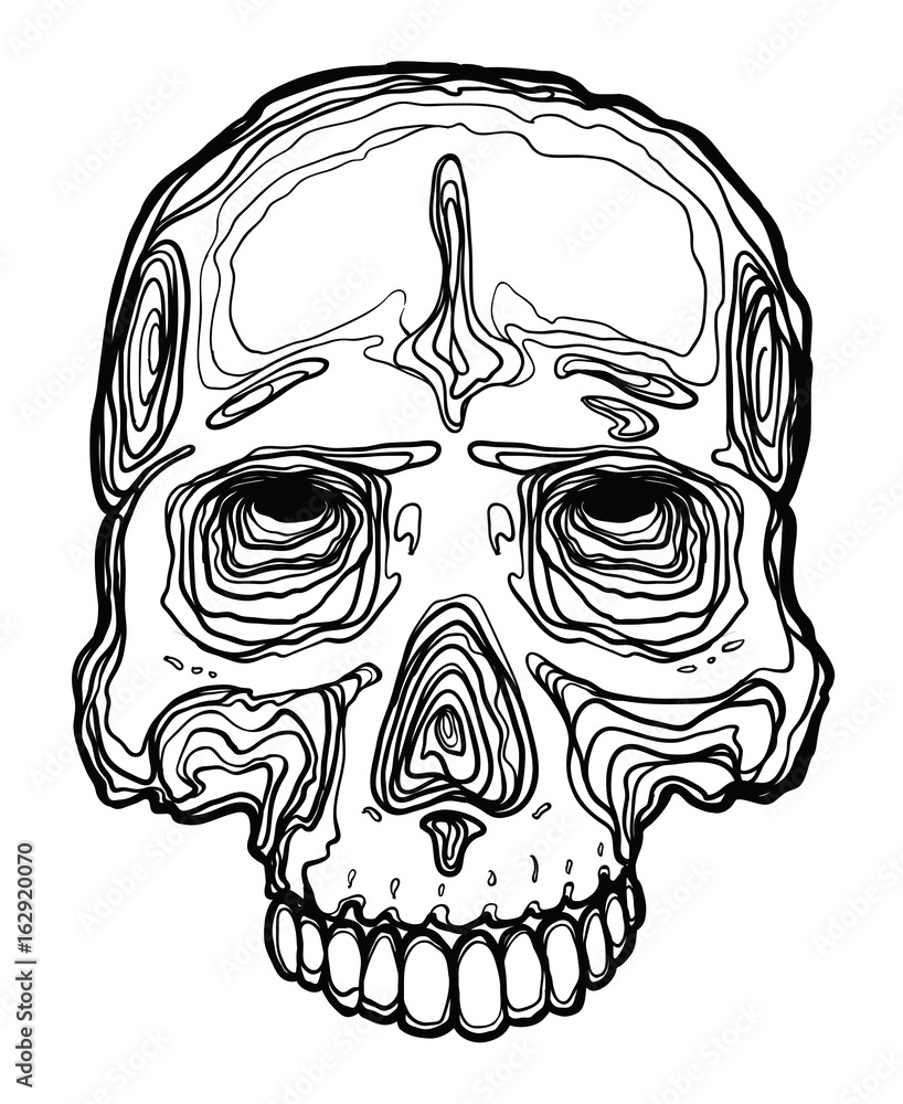 Abstract Skull by Marco Ventura: TattooNOW