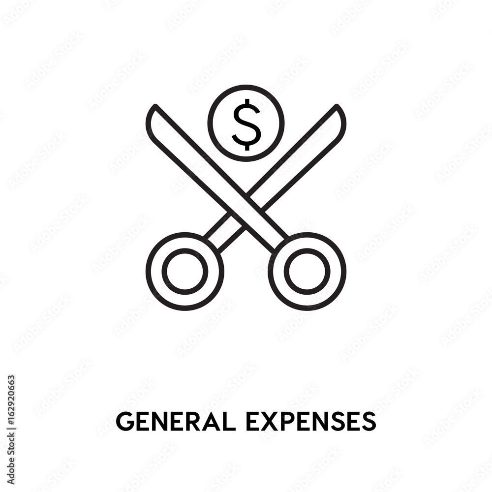 General expenses vector icon, money spend symbol. Modern, simple flat vector illustration for web site or mobile app General expenses vector icon, money spend symbol. Modern, simple flat vector illustration for web site or mobile app
