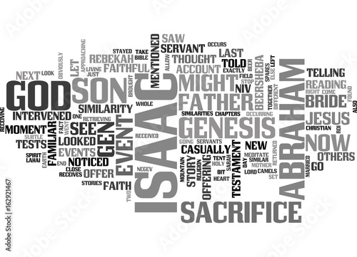 WHERE S ISAAC TEXT WORD CLOUD CONCEPT