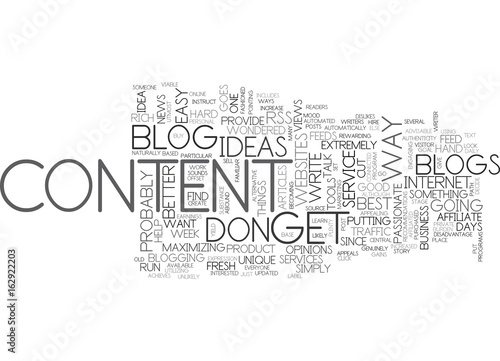 WHERE TO GET CONTENT FOR YOUR BLOG TEXT WORD CLOUD CONCEPT