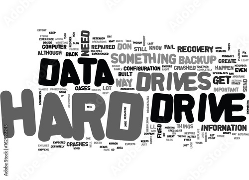 WHERE TO GO FOR DATA RECOVERY TEXT WORD CLOUD CONCEPT
