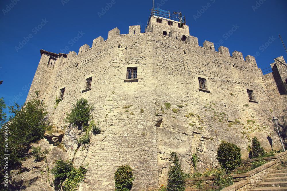 Second Tower or Rocca Cesta at Repubblica di San Marino vertical view
