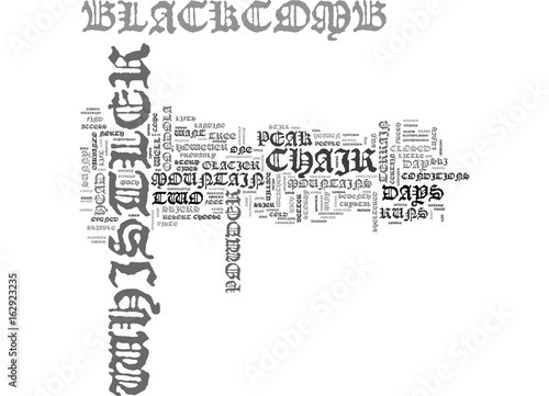 WHICH IS BETTER WHISTLER OR BLACKCOMB TEXT WORD CLOUD CONCEPT photo