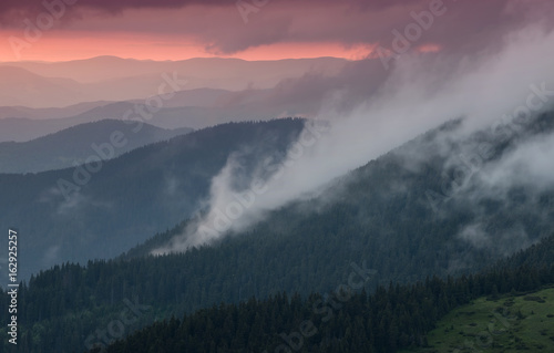 Hills lines during sunrise. Beautiful natural landscape © biletskiyevgeniy.com