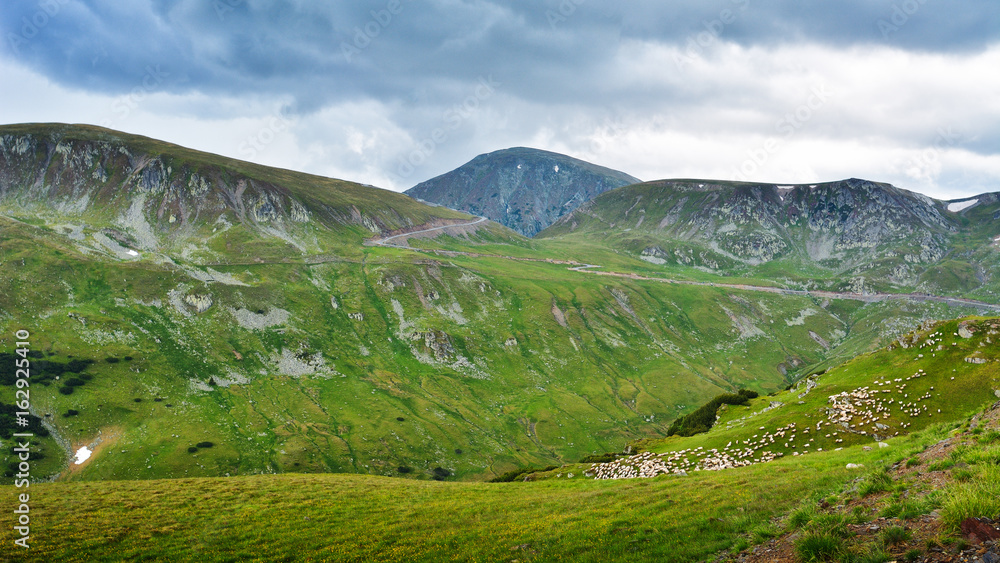 The Carpathian Mountains seen from Transalpina The Carpathian Mountains seen from Transalpina